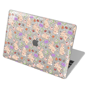 Чехол пластиковый для Apple MacBook Neo 13 (A18 Pro) 2026 (Весенние кролики) A3404 макбук нэо 13" inch