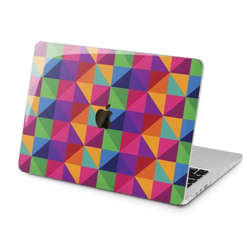 Чехол пластиковый для Apple MacBook Neo 13 (A18 Pro) 2026 (Красочные квадраты) A3404 макбук нэо 13" inch