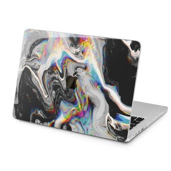 Чохол пластиковий для Apple MacBook Pro 14 M1 M2 M3 M4 M5 2021-2026 (Глітч-арт, чорнило) A2442/A2779/A2918/A2992/A3401/A3112/A3185/A3434/A3426/A3427 макбук