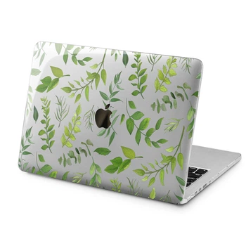 Чехол пластиковый для Apple MacBook Neo 13 (A18 Pro) 2026 (Зеленая листва) A3404 макбук нэо 13" inch