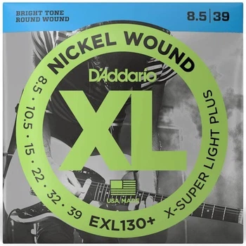 Струны для электрогитар D'Addario EXL130+ XL NICKEL WOUND EXTRA SUPER LIGHT PLUS (08.5-39)