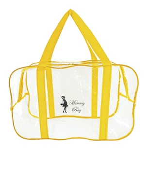 Сумка прозрачная в роддом Mommy Bag (M) Желтая