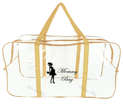 Сумка прозора в пологовий будинок Mommy Bag - XL - 65*35*30 см Бежева