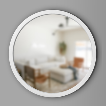 Дзеркало кругле дерев'яне Luxury Wood Perfection Snow White Ясен 65 см