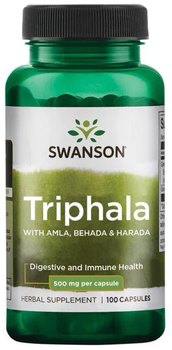 Preparat poprawiający trawienie Swanson Triphala 500 mg 100 kapsułek (SW1039)