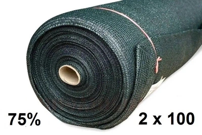Затеняющая сетка Optima Growtex 75%, размер 2 х 100 м