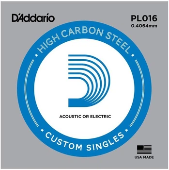 Струна для гитары D'Addario PL016 Plain Steel 016