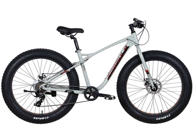 Велосипед 26" Formula Paladin DD рама 17" 2022 фэтбайк алюминиевый серо-оранжевый (на рост 160-185 см) (OPS-FR-26-639)
