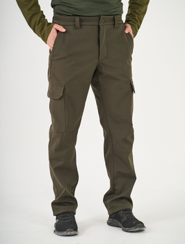 Тактические штаны UKM Софтшел 60 (XXL) оливковый прямые