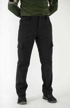 Тактические штаны UKM Софтшел 58 (XL) черный прямые