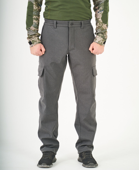 Тактические штаны UKM Софтшел 60 (XXL) серый прямые