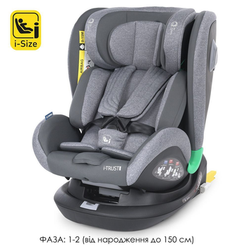 Автокресло детское El Camino ME 1081-1 i-TRUST PLUS Light Gray