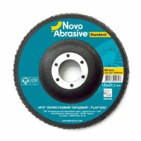 Круг лепестковый торцевой 125*22,2 т27 Novoabrasive Standard P 80