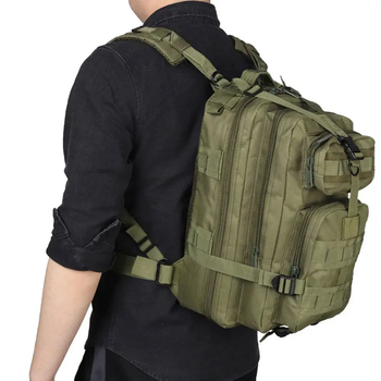 Армейский тактический рюкзак M06 35л (45х26х25 см), Олива