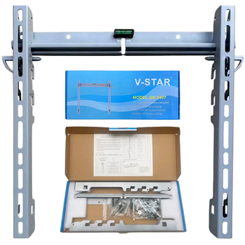 Крепление для телевизора до 40 кг, 30-80", V-Star GK 2407, Серебристый