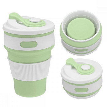 Стакан складний 350 мл, Silicon Magic Cup, Зелена
