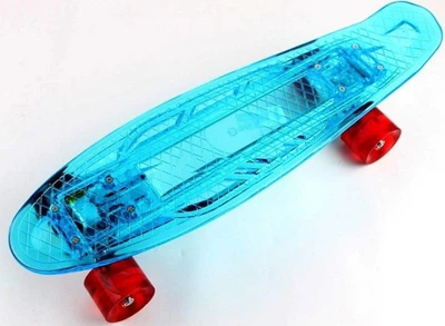 Скейт Пенні борд Penny board Light Side 22 Блакитний