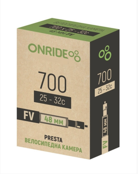 Камера велосипедная ONRIDE 700x25/32С FV 48