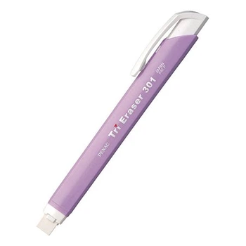 Ластик Penac Tri Eraser в пластиковом держателе фиолетовый