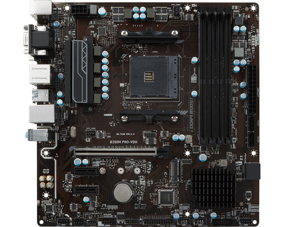 Материнская плата MSI B350M PRO-VDH Socket AM4 (B350M PRO-VDH) Б/У