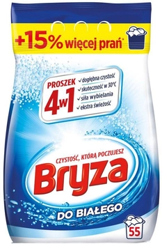 Пральний порошок Bryza 4в1 для білого 3.575 кг 55 прань (5908252001606)