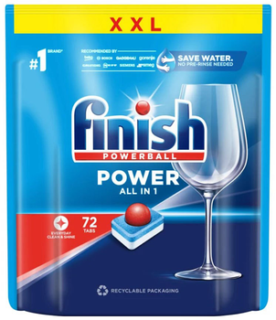 Таблетки для посудомийних машин FINISH Power All-in-1 72 шт (5908252005086)
