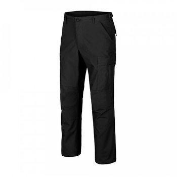 Штани (Бавовна Ріпстоп) BDU - Cotton Ripstop Helikon-Tex Black XS/Regular Тактичні чоловічі