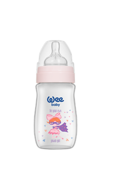 Пляшечка для годування Wee Baby Classic Plus соска № 1 250 мл з широкою шийкою 136-4
