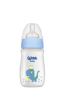Пляшечка для годування Wee Baby Classic Plus соска № 1 250 мл з широкою шийкою 136-1