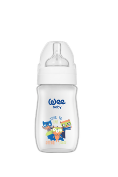 Пляшечка для годування Wee Baby Classic Plus соска № 1 250 мл з широкою шийкою 136-3