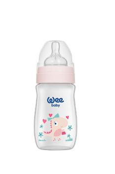 Пляшечка для годування Wee Baby Classic Plus соска № 1 250 мл з широкою шийкою 136-2