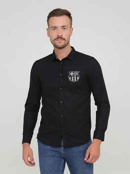 Рубашка Jack & Jones 216305546 XS (83597XS) Черный