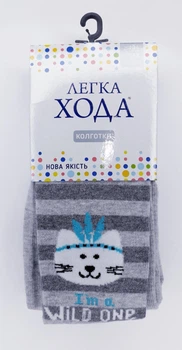 Колготки дитячі Легка хода 8218 120см 128см(р) 20см срібло меланж
