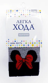 Колготки дитячі Легка хода 8209 74см 86см(р) 14см маріне-сірий меланж