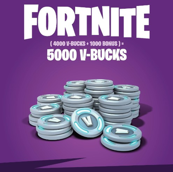 Код пополнения Fortnite - 5000 V-Bucks для ПК (Ключ активации Epic Games)