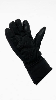 Тактические зимние перчатки на меху черные, размер L
