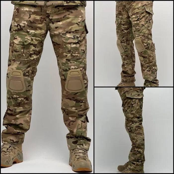 Військові тактичні штани мультикам з наколінниками, розмір M