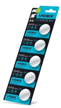 Батарейка щелочная Videx CR2450 (lithium, 3V)