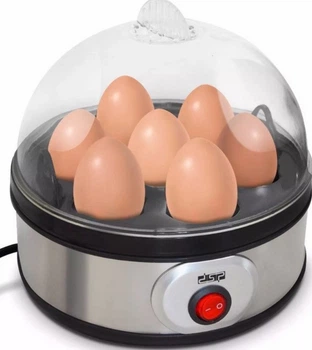 Яйцеварка на 7 яиц DSP KA5001 Pro Egg Boiler 350W прибор для приготовления яиц 2 в 1 Silver