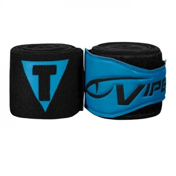 Бінти боксерські еластичні TITLE VIPER Coil 4,5м Чорні із синім