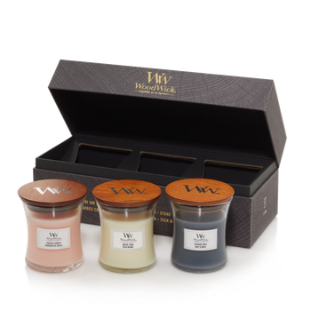 Набор свечей Woodwick Mini Evening Onyx, Coastal Sunset, Solar Ylang (1699066E)