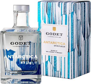 Бренди Cognac Godet Antarctica 0.5 л 40% в подарочной упаковке (3278481003002)