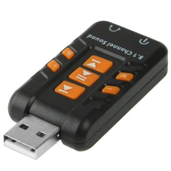 Звуковая плата Kingda B00226 USB Virtual 8.1 Channel RTL черный