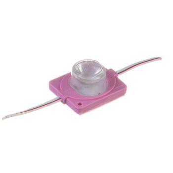 Світлодіодний інжекторний модуль 12 V рожевий smd3030 1led 1.5W IP65