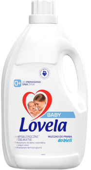 Гіпоалергенне молочко Lovela Baby для прання білого дитячого одягу та білизни 4.5 л (5900627093612)