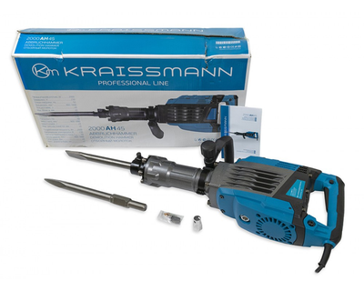Отбойный молоток KRAISSMANN 2000 AH 45 (2000 Вт, 45 Дж, в кейсе) Германия