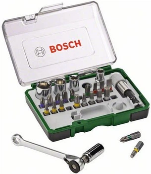 Набір біт Bosch 27 шт з тріскачкою (2607017160) (3165140659208)