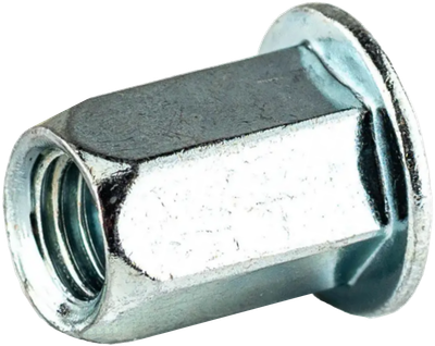 Гайка клепальна RFH М6 (0,5-3,0) открытая шестигранная с плоской головкой Steelfix 15 шт (052752)