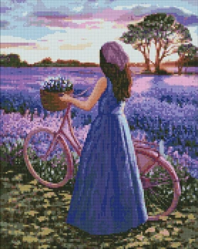 Алмазная мозаика. Лавандовое вдохновение ©Kira Corporal. 40х50. AMO7438. Идейка