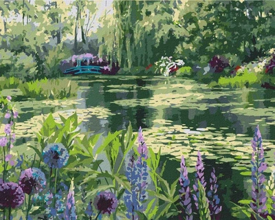 Картина по номерам. Сад Моне в Живерни ©Ira Volkova. 40х50. KHO2838. Идейка